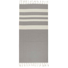 Load image into Gallery viewer, Anders hammam towel 147 x 75.5 cm — Black (back)