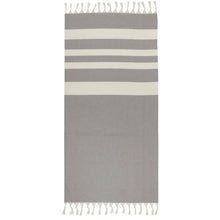 Load image into Gallery viewer, Anders hammam towel 147 x 75.5 cm — Black (front)