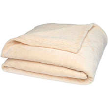 Load image into Gallery viewer, Ashen GRS recycled sherpa blanket — Oatmeal (detail)