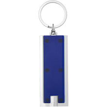 Load image into Gallery viewer, Castor LED keychain light — Blue / Silver (back)