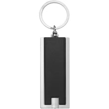 Load image into Gallery viewer, Castor LED keychain light — Black / Silver (back)