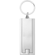 Load image into Gallery viewer, Castor LED keychain light — Silver (back)