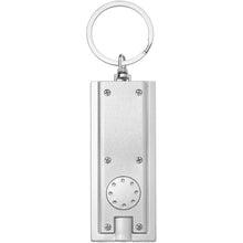 Load image into Gallery viewer, Castor LED keychain light — Silver (front)