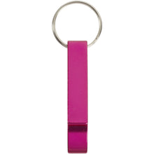 Load image into Gallery viewer, Tao bottle and can opener keychain — Magenta (front)