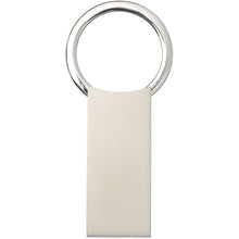 Load image into Gallery viewer, Omar rectangular keychain — Silver (front)