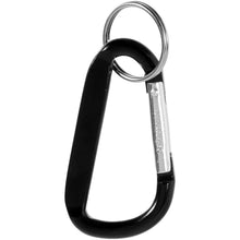 Load image into Gallery viewer, Timor carabiner keychain — Black (front)