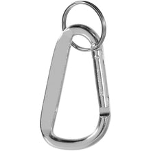 Load image into Gallery viewer, Timor carabiner keychain — Silver (front)