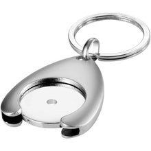Load image into Gallery viewer, Trolley coin holder keychain — Silver