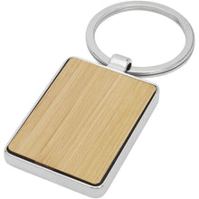 Load image into Gallery viewer, Neta bamboo rectangular keychain — Natural