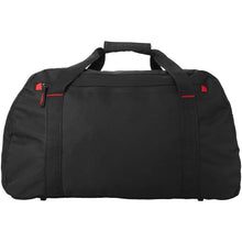 Load image into Gallery viewer, Vancouver travel duffel bag 35L — Black / Red (front)