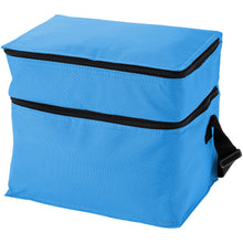 Load image into Gallery viewer, Oslo 2-zippered compartments cooler bag 13L — Process blue (detail)