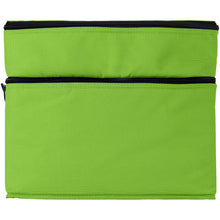 Load image into Gallery viewer, Oslo 2-zippered compartments cooler bag 13L — Lime (front)