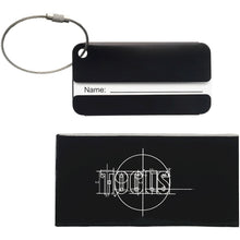 Load image into Gallery viewer, Traveler luggage tag — Black (front)
