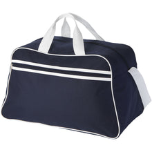 Load image into Gallery viewer, San Jose 2-stripe sports duffel bag 30L — Navy / White
