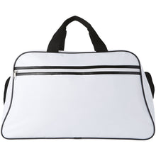 Load image into Gallery viewer, San Jose 2-stripe sports duffel bag 30L — White / White (front)
