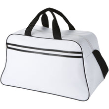 Load image into Gallery viewer, San Jose 2-stripe sports duffel bag 30L — White / White
