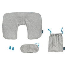 Load image into Gallery viewer, Traveler travel set — Grey / Ocean blue (front)