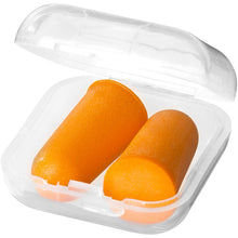 Load image into Gallery viewer, Traveler earplugs with travel case — Orange