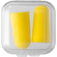 Load image into Gallery viewer, Traveler earplugs with travel case — Yellow (front)