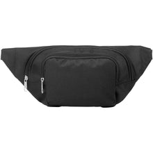 Load image into Gallery viewer, Santander waist bag with two compartments — Black (front)