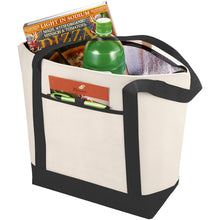 Load image into Gallery viewer, Lighthouse non-woven cooler tote 21L — Natural / Black