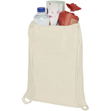 Load image into Gallery viewer, Oregon 100 g/m² cotton drawstring bag 5L — Natural (detail)