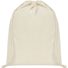 Load image into Gallery viewer, Oregon 100 g/m² cotton drawstring bag 5L — Natural (front)