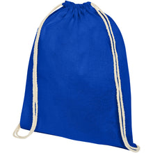 Load image into Gallery viewer, Oregon 100 g/m² cotton drawstring bag 5L — Royal blue