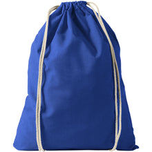 Load image into Gallery viewer, Oregon 100 g/m² cotton drawstring bag 5L — Royal blue (front)