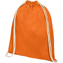 Load image into Gallery viewer, Oregon 100 g/m² cotton drawstring bag 5L — Orange