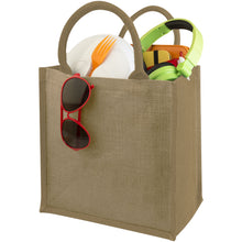 Load image into Gallery viewer, Chennai jute tote bag 16L — Natural (detail)