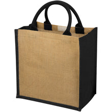 Load image into Gallery viewer, Chennai jute tote bag 16L — Natural / Black