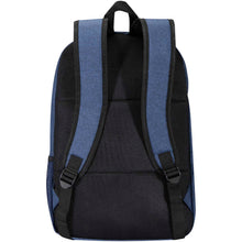 Load image into Gallery viewer, Graphite Deluxe 15" laptop backpack 20L — Heather navy (back)
