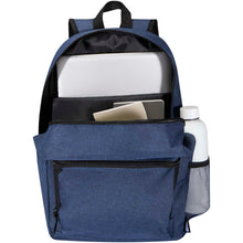 Load image into Gallery viewer, Graphite Deluxe 15" laptop backpack 20L — Heather navy (detail)