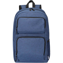 Load image into Gallery viewer, Graphite Deluxe 15" laptop backpack 20L — Heather navy (front)