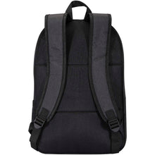 Load image into Gallery viewer, Graphite Deluxe 15" laptop backpack 20L — Heather Charcoal (back)