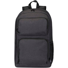 Load image into Gallery viewer, Graphite Deluxe 15" laptop backpack 20L — Heather Charcoal (front)