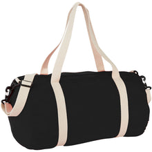 Load image into Gallery viewer, Cochichuate cotton barrel duffel bag 25L — Black