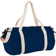 Load image into Gallery viewer, Cochichuate cotton barrel duffel bag 25L — Navy