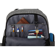 Load image into Gallery viewer, Vault RFID 15" laptop backpack 16L — Heather grey / Black (detail 2)