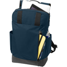 Load image into Gallery viewer, Compu 15.6" laptop backpack 14L — Navy / Black (detail)