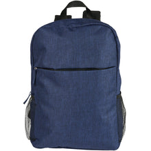 Load image into Gallery viewer, Hoss 15" laptop backpack 18L — Heather navy (front)