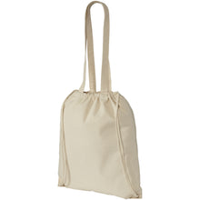 Load image into Gallery viewer, Eliza 240 g/m² cotton drawstring bag 6L — Natural (detail)