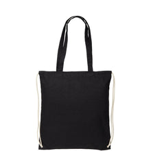 Load image into Gallery viewer, Eliza 240 g/m² cotton drawstring bag 6L — Black (front)