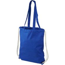 Load image into Gallery viewer, Eliza 240 g/m² cotton drawstring bag 6L — Royal blue
