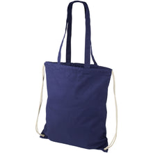 Load image into Gallery viewer, Eliza 240 g/m² cotton drawstring bag 6L — Navy
