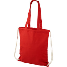 Load image into Gallery viewer, Eliza 240 g/m² cotton drawstring bag 6L — Red
