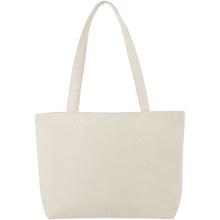 Load image into Gallery viewer, Ningbo 320 g/m² zippered cotton tote bag 15L — Natural (back)