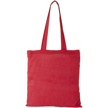 Load image into Gallery viewer, Peru 180 g/m² cotton tote bag 7L — Red (front)