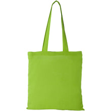 Load image into Gallery viewer, Peru 180 g/m² cotton tote bag 7L — Lime green (front)